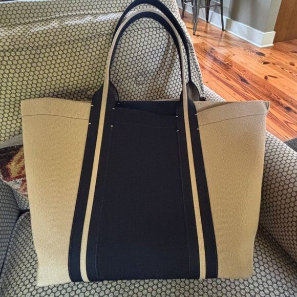 Rothy's The Essential Tote in Camel & Black - Picture 6 of 6